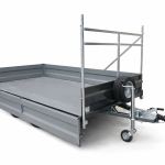 Remolque 2 ejes 3.000 x 1.800 x 400 Ruedas por debajo – Mma 750 kg