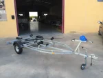 Remolque náutico 3,50 m 1 eje 500 kg para embarcación ligera