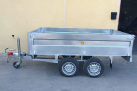 Remolque 2 ejes ruedas por debajo – Chapa galvanizada –