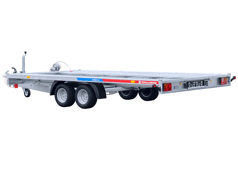 Remolque de transporte de vehículos Temared CARKEEPER NUEVO tipo, basculante con rampas y raíles de soporte. - Imagen 10