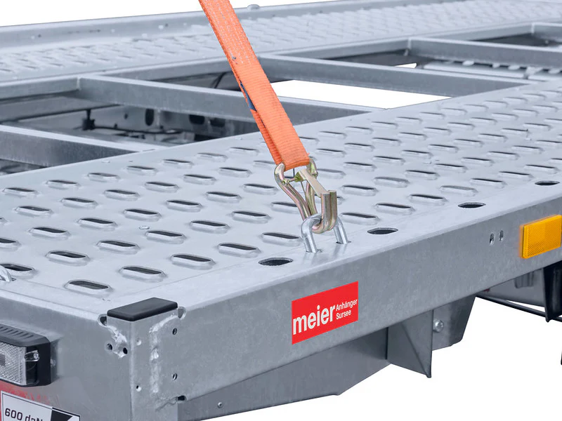 Remolque de transporte de vehículos Temared CARKEEPER NUEVO tipo, basculante con rampas y raíles de soporte. - Imagen 9