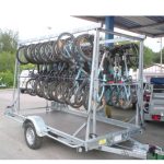 Remolque para transportar 30 bicicletas