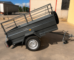 Remolque 2.500 x 1.500 x 500 basculante + barandilla desmontable – Mma 750 kg - Imagen 3